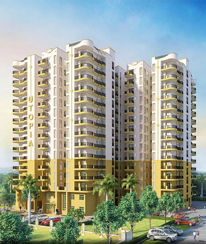 Utopia, an SVP Group residential tower in Raj Nagar Extension